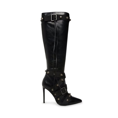 Black Steve Madden Fink Women's High Boots | PH 6795SDP